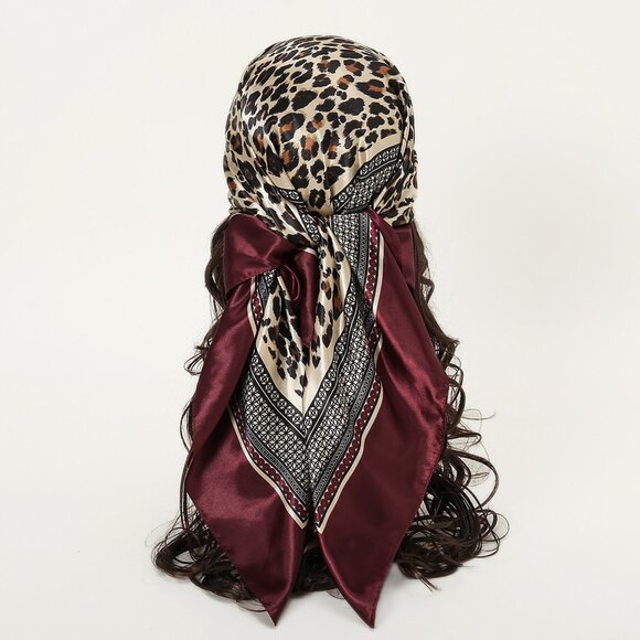 Leopard Print Scarf for head, table or neck. Great scarf!! - Picture 3 of 3